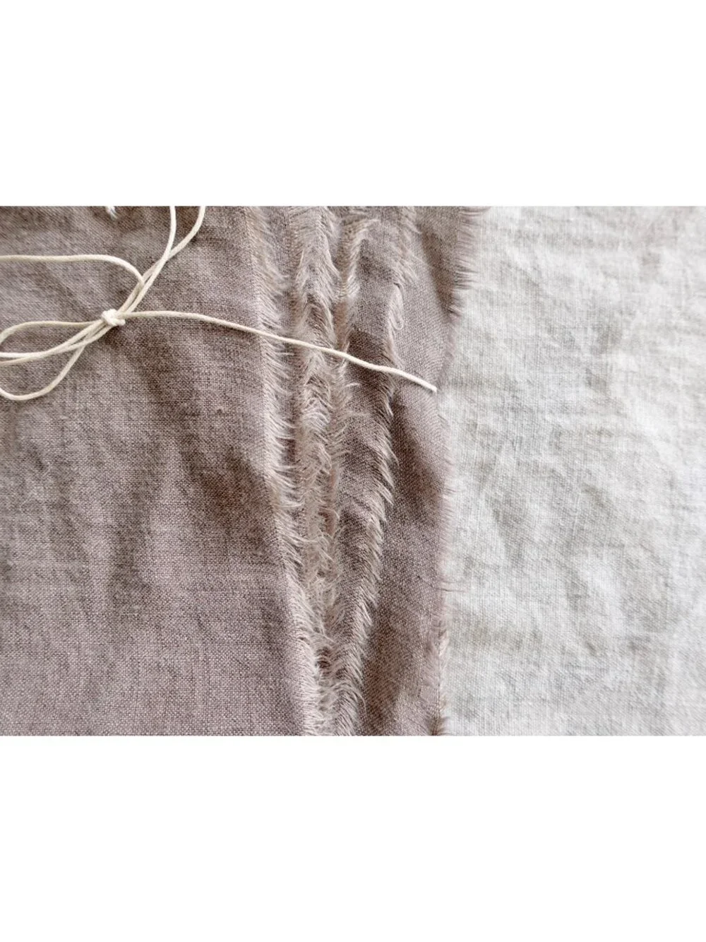 Minimalist Linen Napkins Set of 4 – Reclaimed Fabric, Frayed Edge, Soft Washed,
